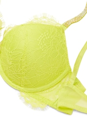 Victoria's Secret Limelight Green Lace Shine Strap Push Up Bra - Image 4 of 4
