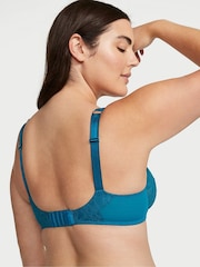 Victoria's Secret Evening Tide Blue Lace The Fabulous Full Cup Bra - Image 2 of 4
