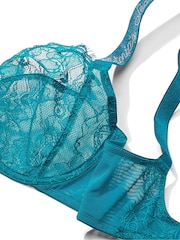 Victoria's Secret Evening Tide Blue Lace The Fabulous Full Cup Bra - Image 4 of 4
