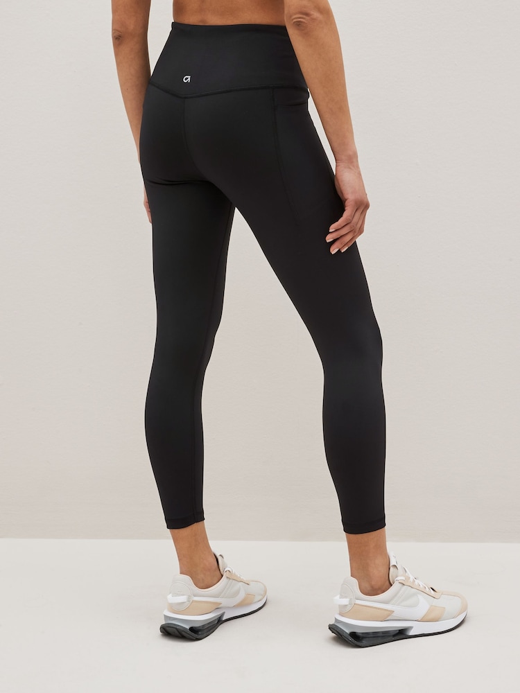 Gap Black 7/8 Length High Waisted Power Stretch Leggings - Image 2 of 7
