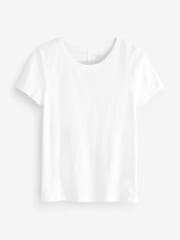 Gap White Short Sleeve Crew Neck Forever Soft T-Shirt - Image 3 of 3