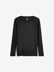 Schwarz - Gap Modernes T-Shirt aus Baumwolle und Modal mit Rundhalsausschnitt - Bild 4 von 4