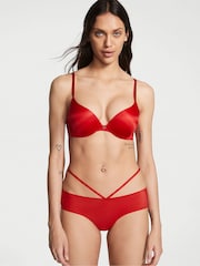 Victoria's Secret Lipstick Red So Obsessed Strappy Cheeky Panty - Image 1 of 4