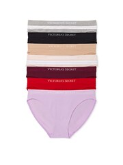 Victoria's Secret Black/Grey/Nude/Red/Purple Bikini 7 Pack Knickers - Image 1 of 1