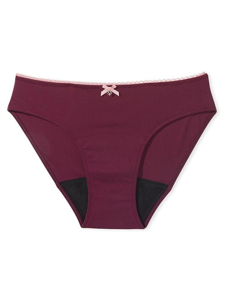 Victoria's Secret Kir Red Smooth Bikini Period Knickers - Image 3 of 3