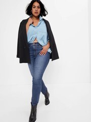 Gap Mid Wash Blue High Waisted True Skinny Fit Jeans - Image 1 of 1
