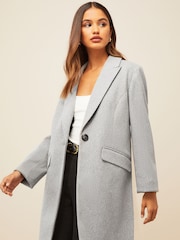 Friends Like These Grey Tailored Single Button Coat - Image 1 of 4