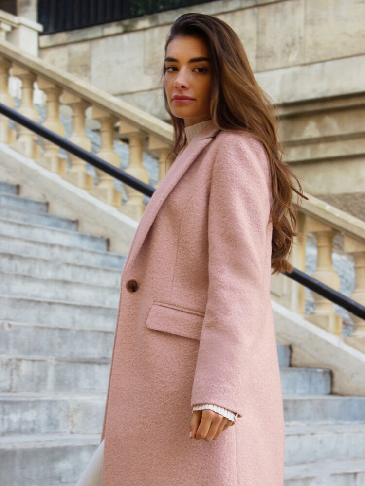 Friends Like These Pink Boucle Tailored Single Button Coat - Image 2 of 4