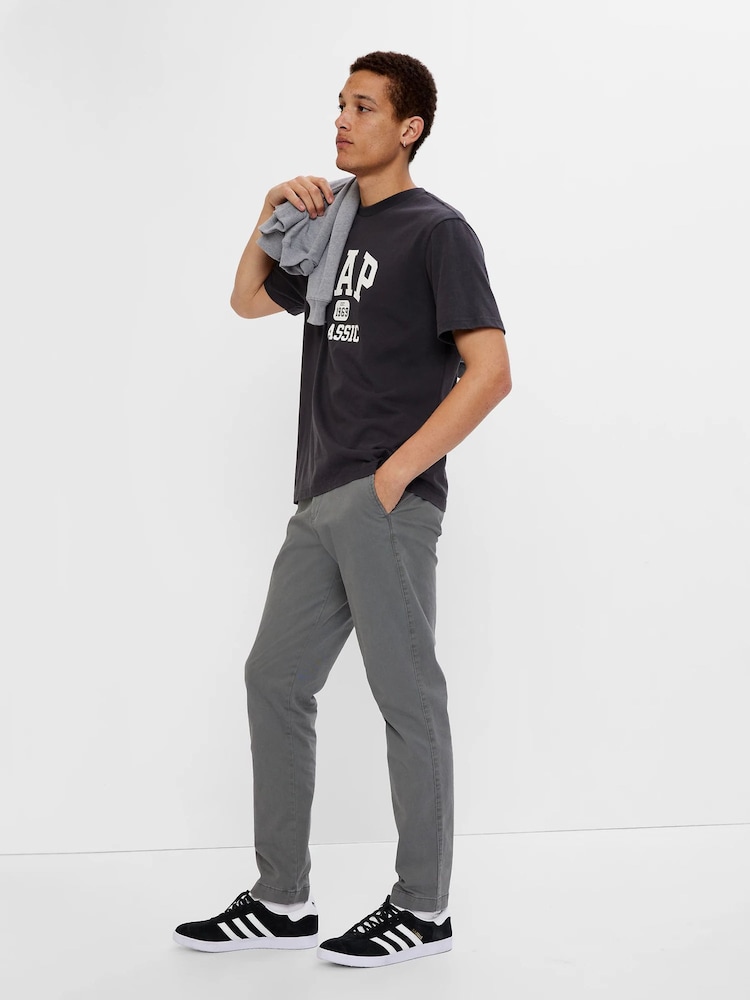Gap Grey Straight Taper Fit Essential Chinos - Image 1 of 1
