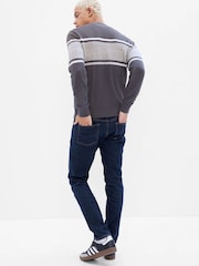 Темно-синий индиго - Gap зауженные джинсы зауженного кроя - Изображение 6 из 9