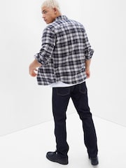 Gap Dark Indigo Blue Straight Fit Stretch Jeans - Image 1 of 2