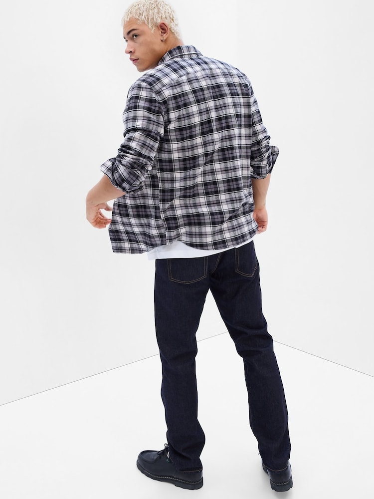 Gap Dark Indigo Blue Straight Fit Stretch Jeans - Image 1 of 2