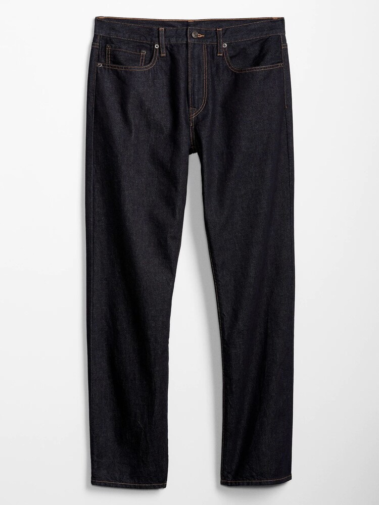 Gap Dark Indigo Blue Straight Fit Stretch Jeans - Image 2 of 2 Gap Dark Indigo Blue Straight Fit Stretch Jeans - Image 2 of 2