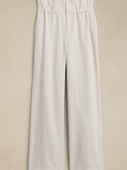 Banana Republic White Evie Paperbag Trousers - Image 1 of 5
