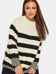 Yours Curve Black Grow On Neck Jumper - Image 2 of 4