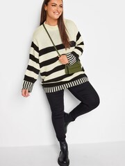 Yours Curve Black Grow On Neck Jumper - Image 3 of 4