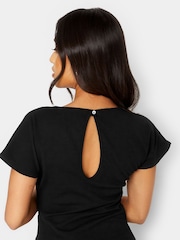 PixieGirl Petite Black Knot Twist Dress - Image 4 of 4