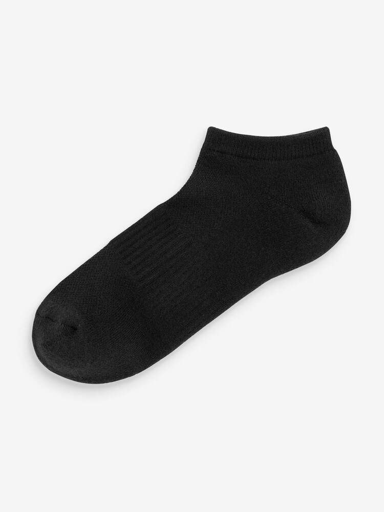 Gap Black Adults 3 Pack Athletic Ribbed Ankle Socks - Image 2 of 3