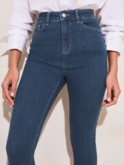 Lipsy Figurformende Skinny-Jeans mit hohem Bund - Bild 2 von 3
