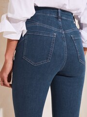 Lipsy Figurformende Skinny-Jeans mit hohem Bund - Bild 3 von 3