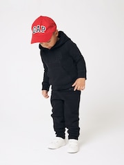 Negro - Pantalones de chándal con forro polar y logo de Gap (recién nacido-5 años) - Imagen 3 de 6
