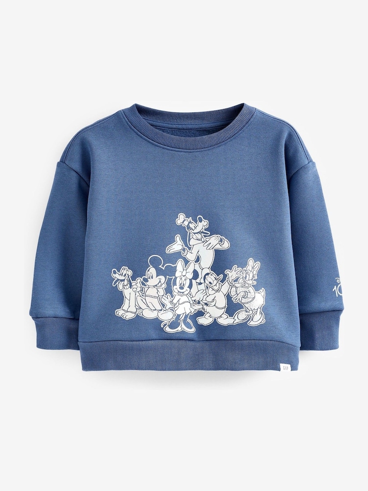 Gap Blue Disney Mickey Mouse Graphic Sweatshirt - Image 1 of 3