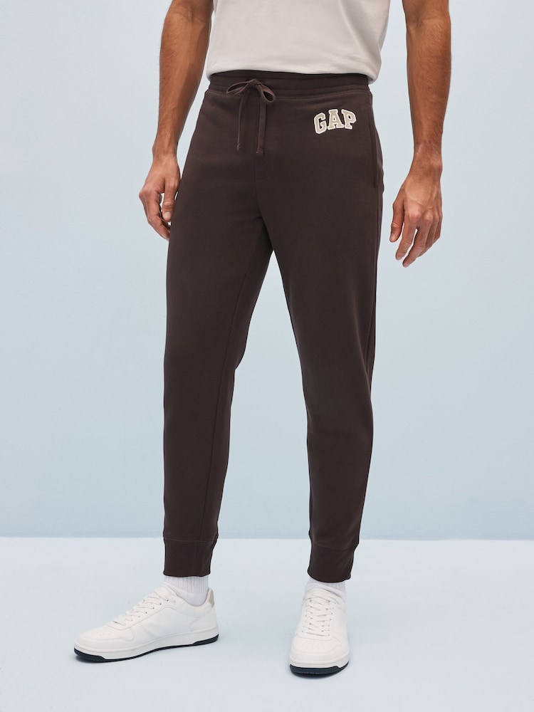 Gap Dark Brown Logo Fleece-Lined Joggers - Image 1 of 4