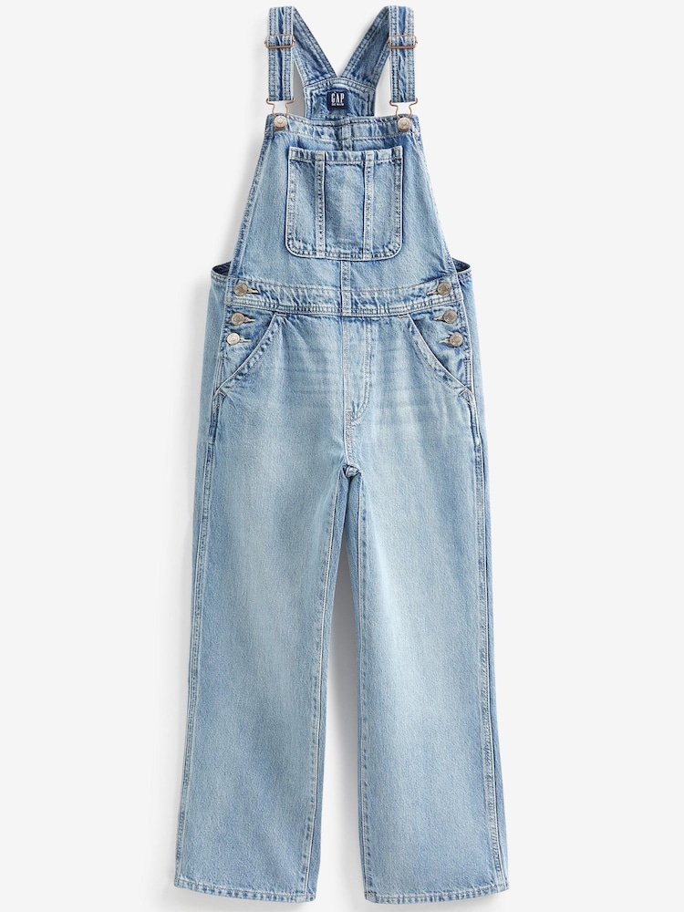 Gap Blue Denim Overalls (4-13yrs) - Image 1 of 4