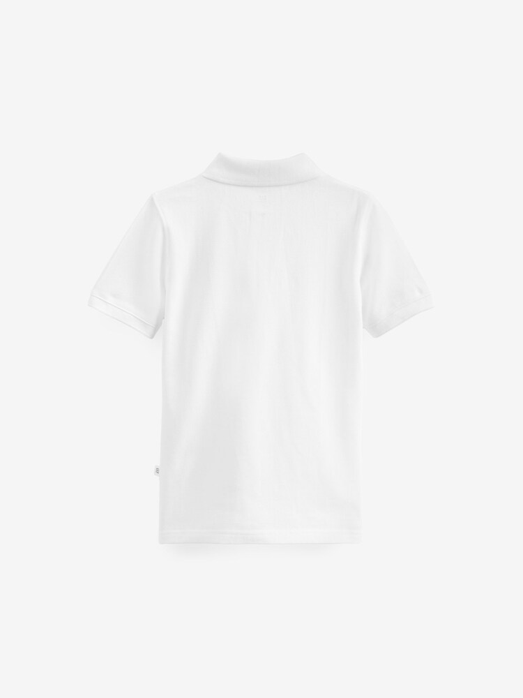 Gap White Logo Short Sleeve Polo Shirt (4-13yrs) - Image 2 of 4