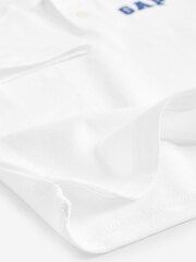 Gap White Logo Short Sleeve Polo Shirt (4-13yrs) - Image 4 of 4