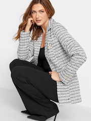 Long Tall Sally Black Boucle Blazer - Image 4 of 4