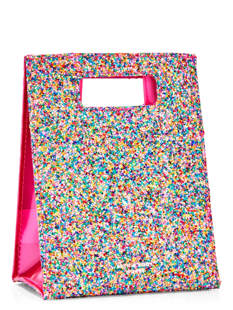 Bath & Body Works Rainbow Glitter Gift Bag - Image 1 of 1 Bath & Body Works Rainbow Glitter Gift Bag - Image 1 of 1