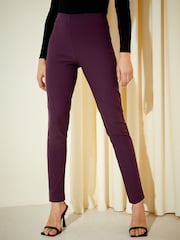 Friends Like These Burgundy Red Sculpting Stretch Trousers - Image 1 of 4