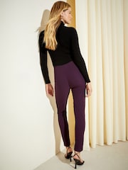 Friends Like These Burgundy Red Sculpting Stretch Trousers - Image 4 of 4