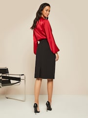 Friends Like These Black Petite Tailored Pencil Skirt - Image 2 of 4