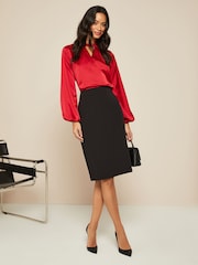 Friends Like These Black Petite Tailored Pencil Skirt - Image 3 of 4