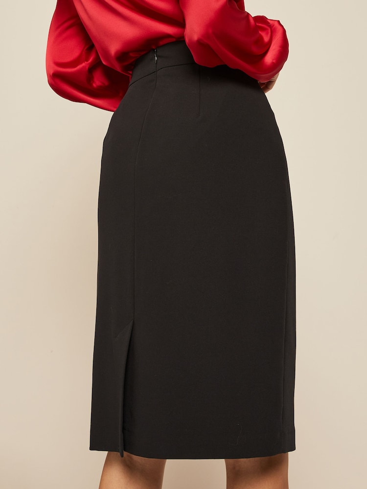 Friends Like These Black Petite Tailored Pencil Skirt - Image 4 of 4