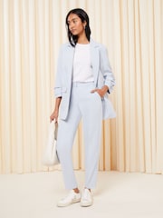Friends Like These Pastel Blue Tailored Ankle Grazer Trousers - Image 1 of 4