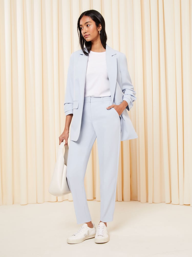 Friends Like These Pastel Blue Tailored Ankle Grazer Trousers - Image 1 of 4
