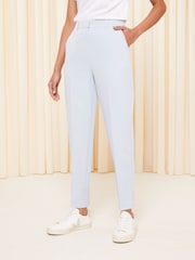 Friends Like These Pastel Blue Tailored Ankle Grazer Trousers - Image 2 of 4