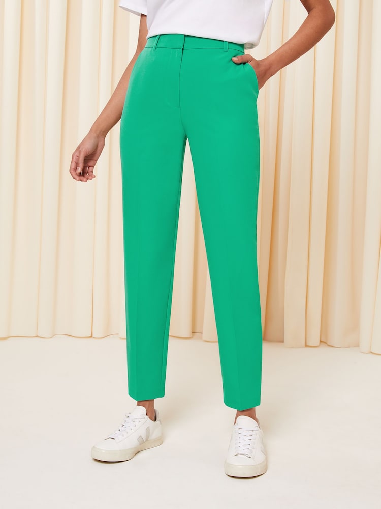Friends Like These Jade Green Green Tailored Ankle Grazer Trousers - Image 1 of 4