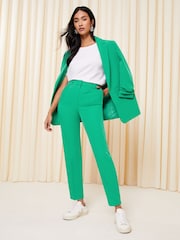 Friends Like These Jade Green Green Tailored Ankle Grazer Trousers - Image 2 of 4