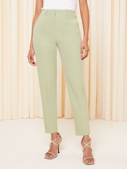 Friends Like These Sage Green Tailored Ankle Grazer Trousers - Image 1 of 4