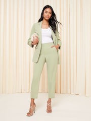 Friends Like These Sage Green Tailored Ankle Grazer Trousers - Image 2 of 4