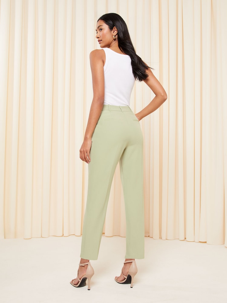 Friends Like These Sage Green Tailored Ankle Grazer Trousers - Image 4 of 4 Friends Like These Sage Green Tailored Ankle Grazer Trousers - Image 4 of 4