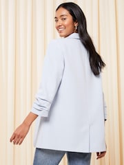 Friends Like These Pastel Blue Edge to Edge Tailored Blazer - Image 4 of 4