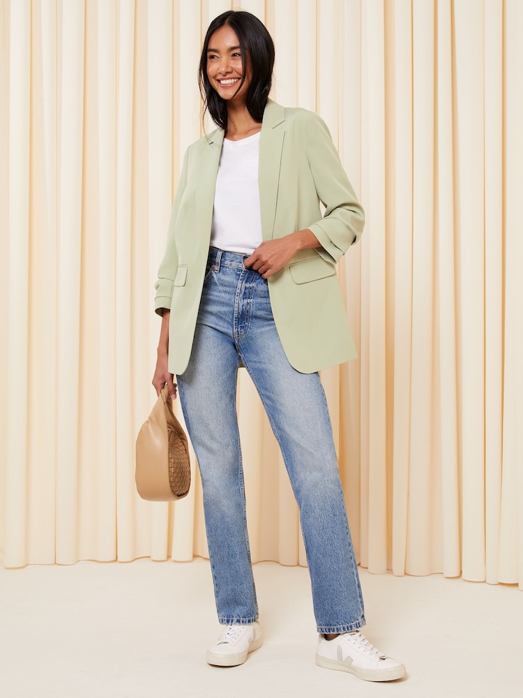 Friends Like These Sage Green Edge to Edge Tailored Blazer - Image 2 of 6