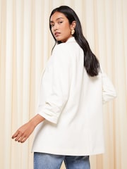 Friends Like These Ivory White White Edge to Edge Tailored Blazer - Image 4 of 4