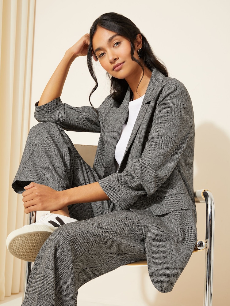 Friends Like These Grey Edge to Edge Tailored Blazer - Image 3 of 4