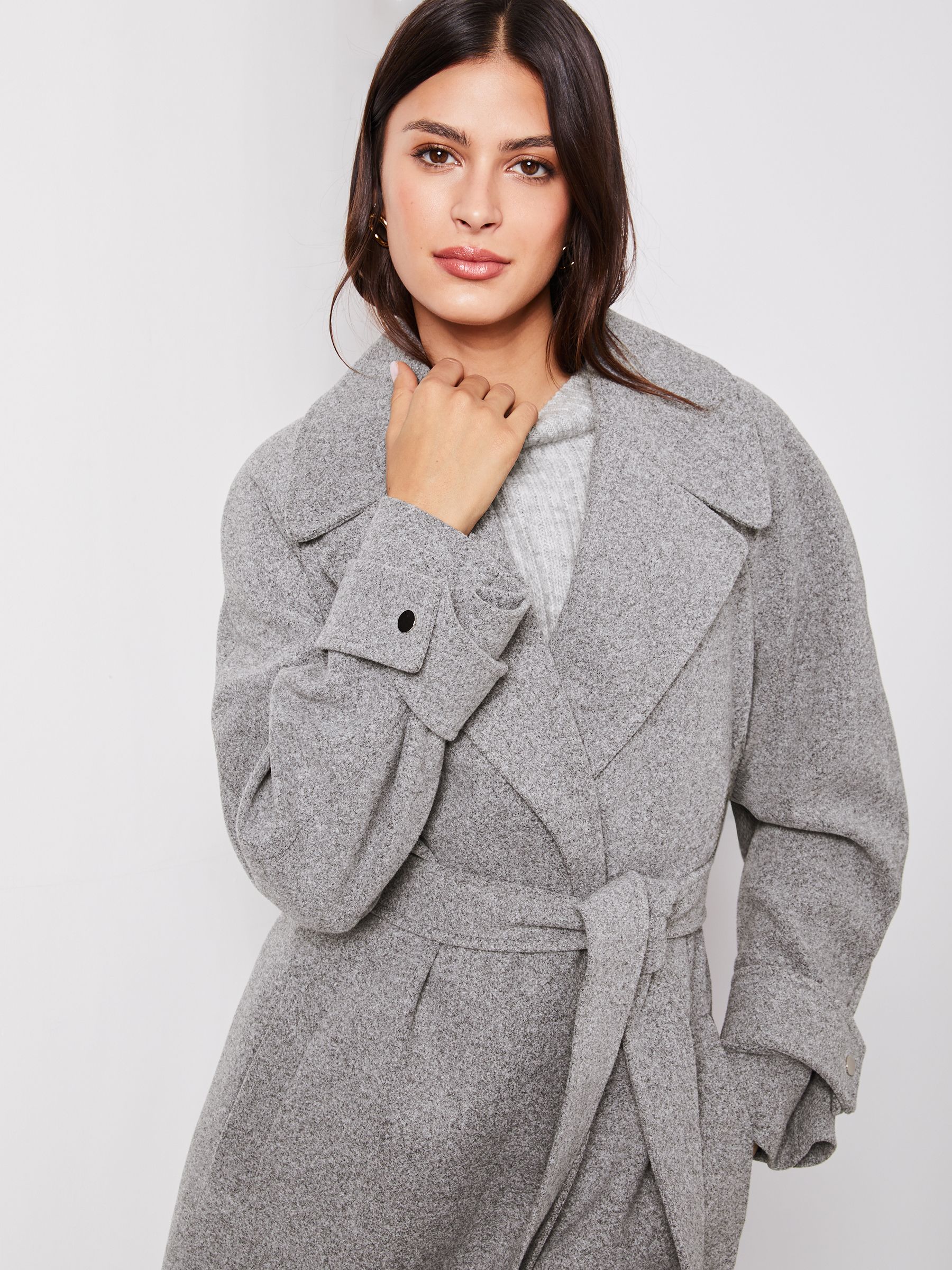 [定休日以外毎日出荷中] Grey Lipsy Buy Belted Next from Coat Trench Wrap Smart ジャケット・アウター